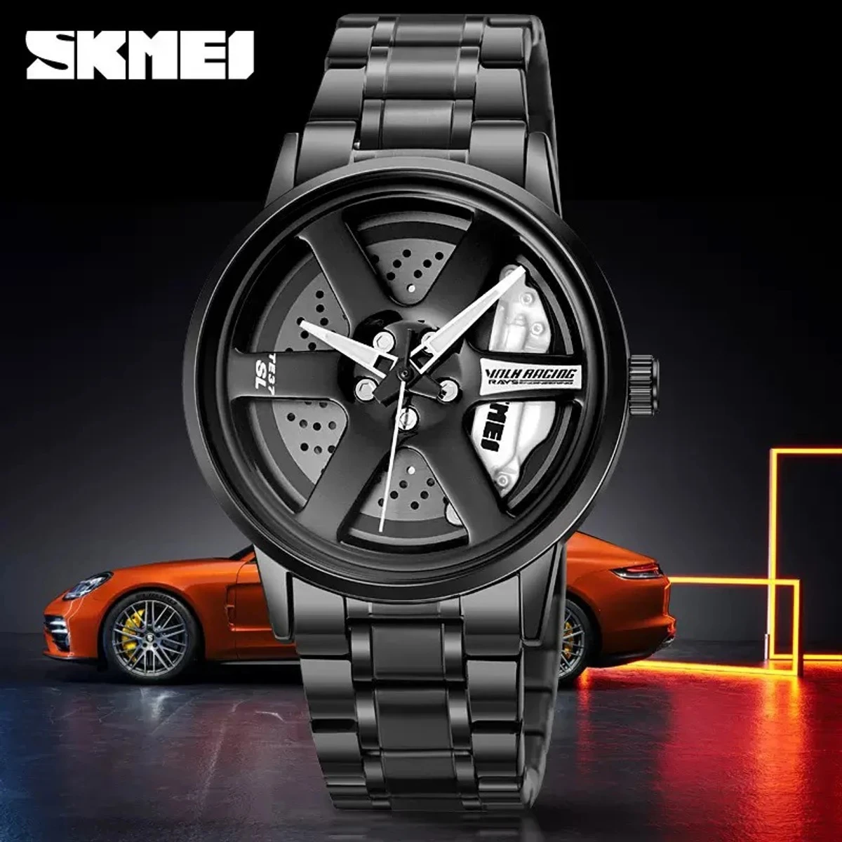SKMEI WATCH MODEL 1787 CHAIN BLACK DIAL BLACK OR WHITE COLOUR WATCH FOR MAN + এক পিস ব্যাটারি ফ্রি