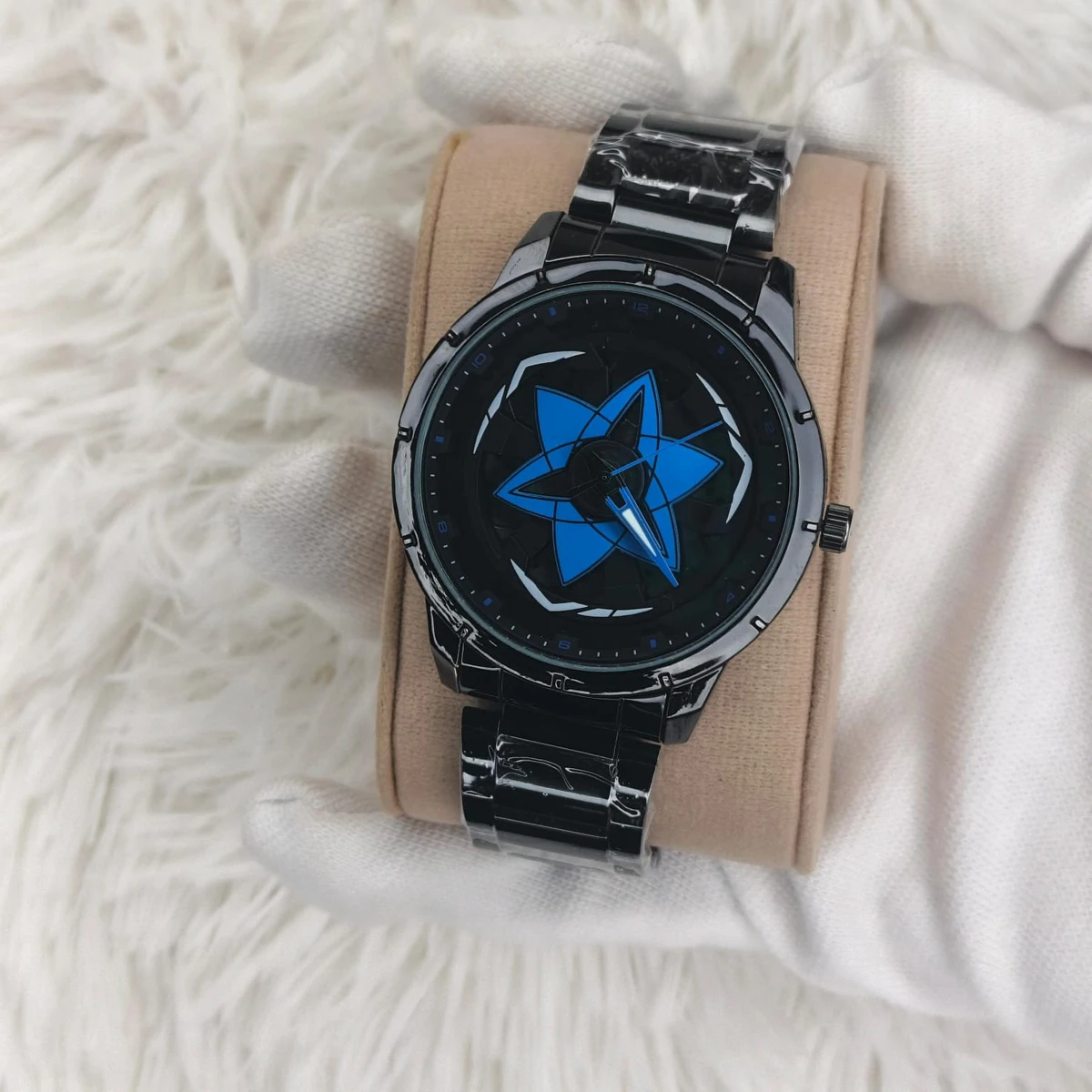 NEW STAR WATCH MODEL 3030 CHAIN BLACK DIAL BLACK OR BLUE COLOUR WATCH FOR MAN + এক পিস ব্যাটারি ফ্রি