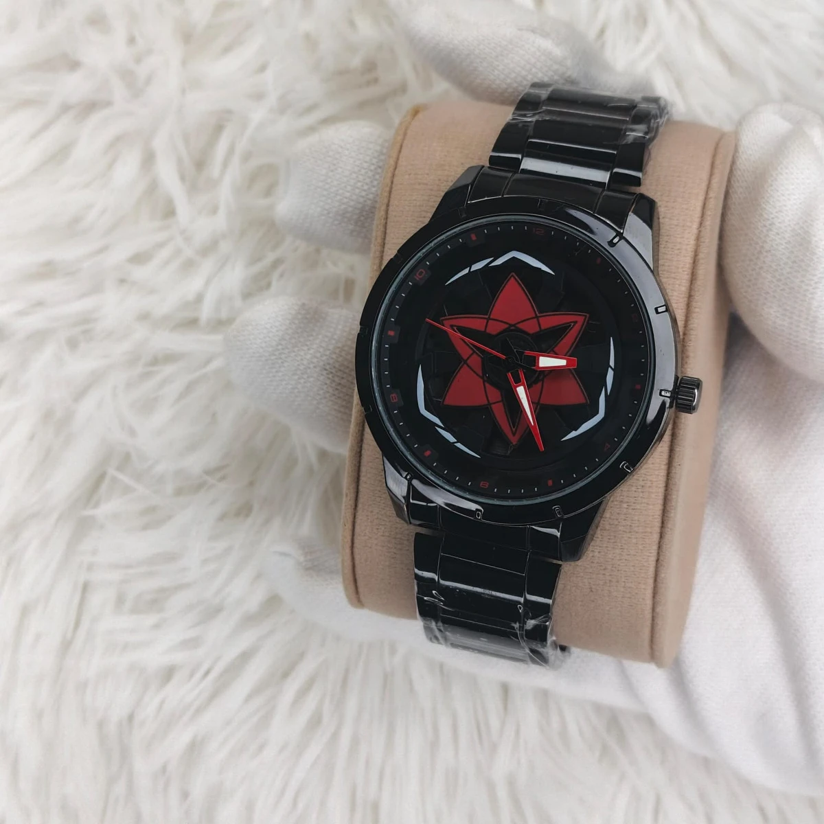 NEW STAR WATCH MODEL 3030 CHAIN BLACK DIAL BLACK OR RED COLOUR WATCH FOR MAN + এক পিস ব্যাটারি ফ্রি