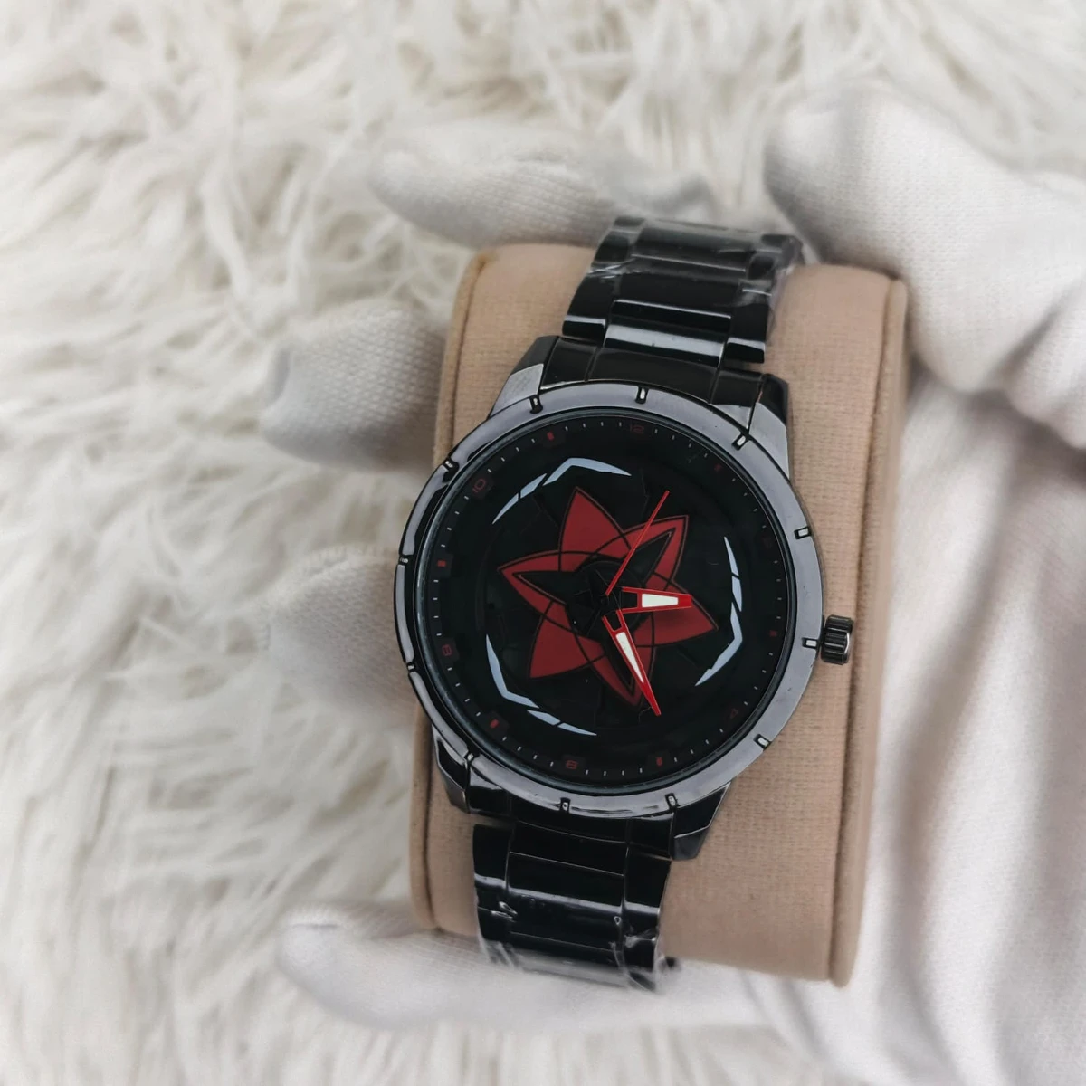 NEW STAR WATCH MODEL 3030 CHAIN BLACK DIAL BLACK OR RED COLOUR WATCH FOR MAN + এক পিস ব্যাটারি ফ্রি