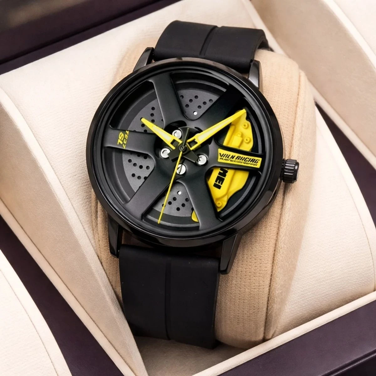 SKMEI WATCH MODEL 1787 BELT  BLACK DIAL BLACK OR YELLOW COLOUR WATCH FOR MAN + এক পিস ব্যাটারি ফ্রি