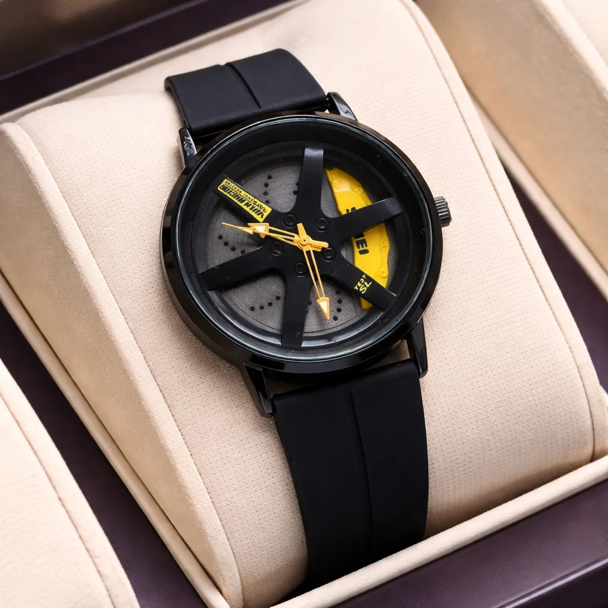 SKMEI WATCH MODEL 1787 BELT  BLACK DIAL BLACK OR YELLOW COLOUR WATCH FOR MAN + এক পিস ব্যাটারি ফ্রি