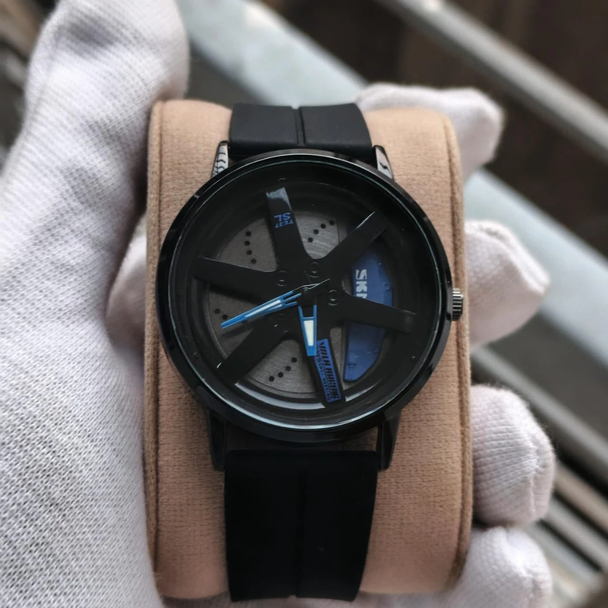 SKMEI WATCH MODEL 1787 BELT  BLACK DIAL BLACK OR BLUE COLOUR WATCH FOR MAN + এক পিস ব্যাটারি ফ্রি