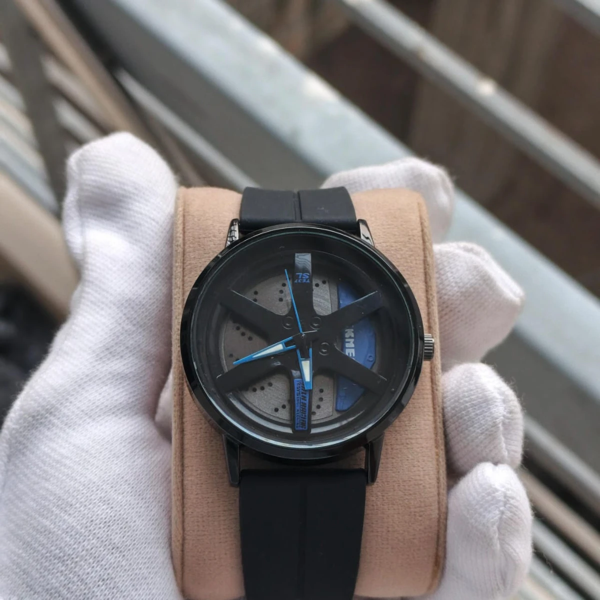 SKMEI WATCH MODEL 1787 BELT  BLACK DIAL BLACK OR BLUE COLOUR WATCH FOR MAN + এক পিস ব্যাটারি ফ্রি