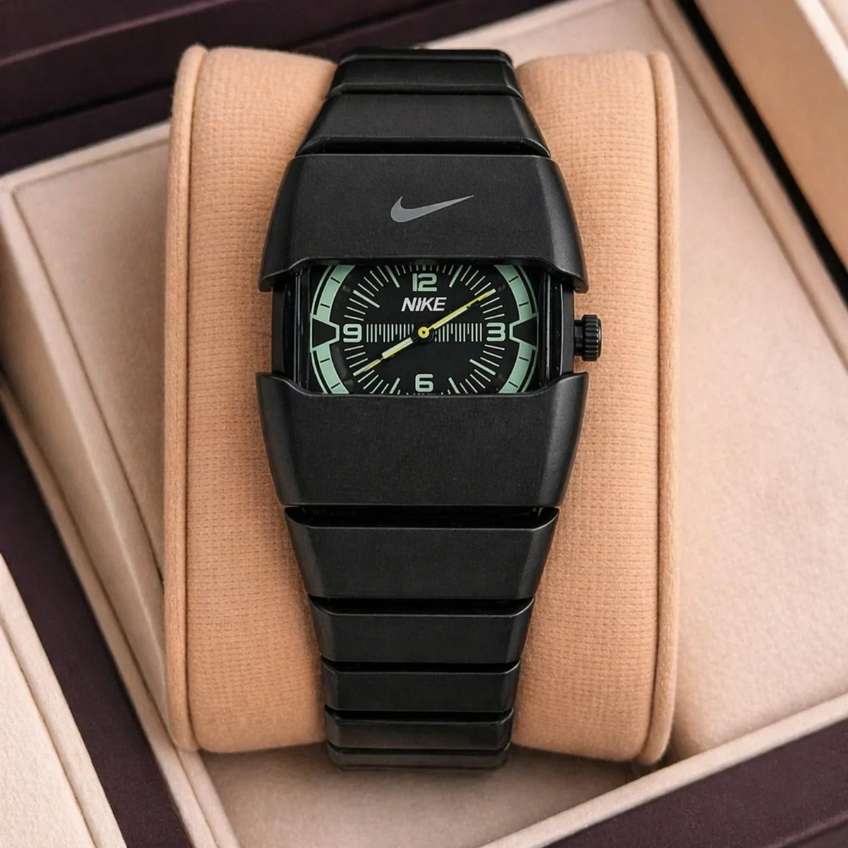 Premium Unisex Stylish Watch – Luxury Design - Nike Watch Model 9090 Full Black Colour  Dial Black Or White - এক পিস ব্যাটারি ফ্রি