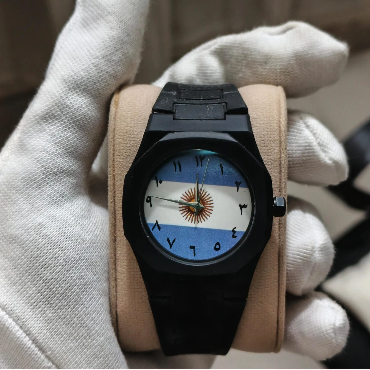 Exclusive Belt Watch Argentina Flag World Cup Football Watch for Men Belt Watch + এক পিস ব্যাটারি ফ্রি