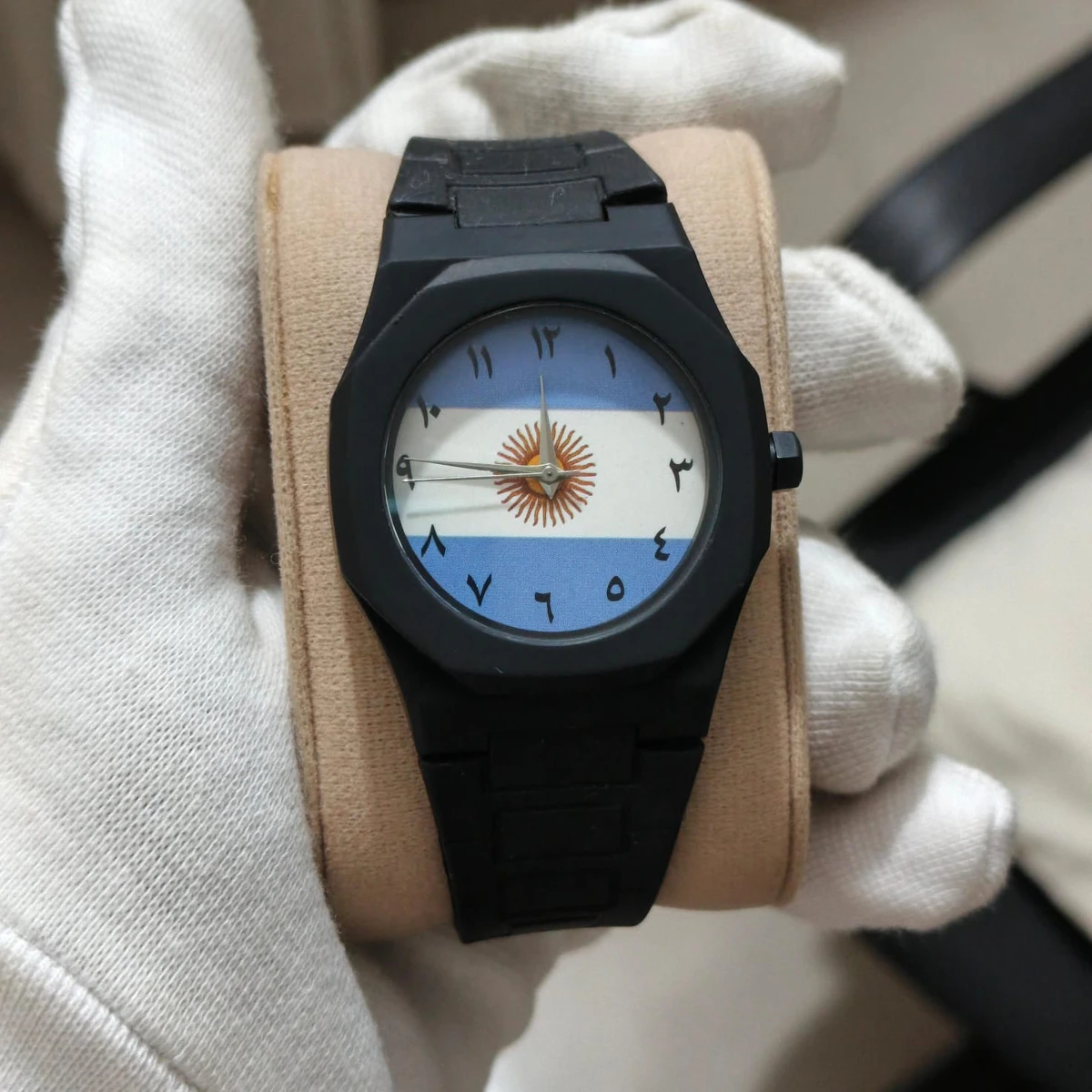 Exclusive Belt Watch Argentina Flag World Cup Football Watch for Men Belt Watch + এক পিস ব্যাটারি ফ্রি