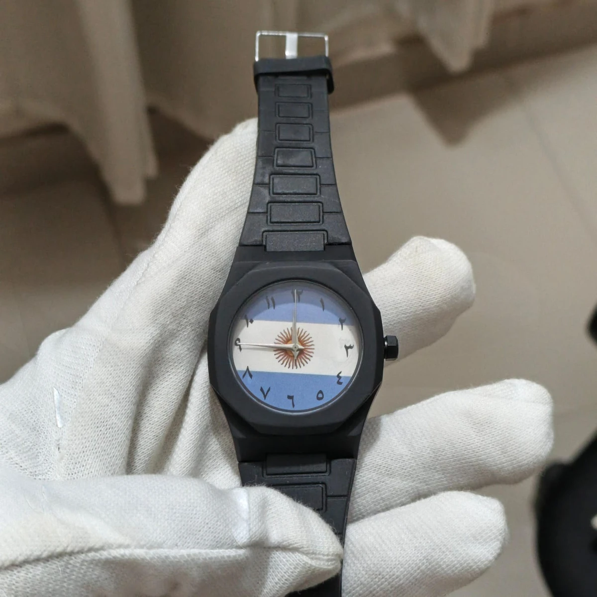 Exclusive Belt Watch Argentina Flag World Cup Football Watch for Men Belt Watch + এক পিস ব্যাটারি ফ্রি