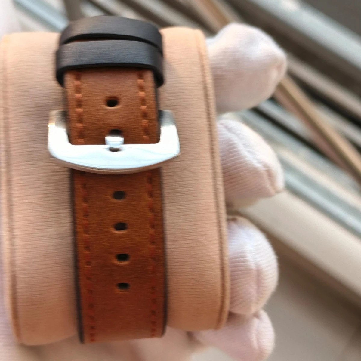 Sober Watch Model 890 Premium Watch Belt Brown  Dial Black Colour Watch For Man + এক পিস ব্যাটারি ফ্রি।