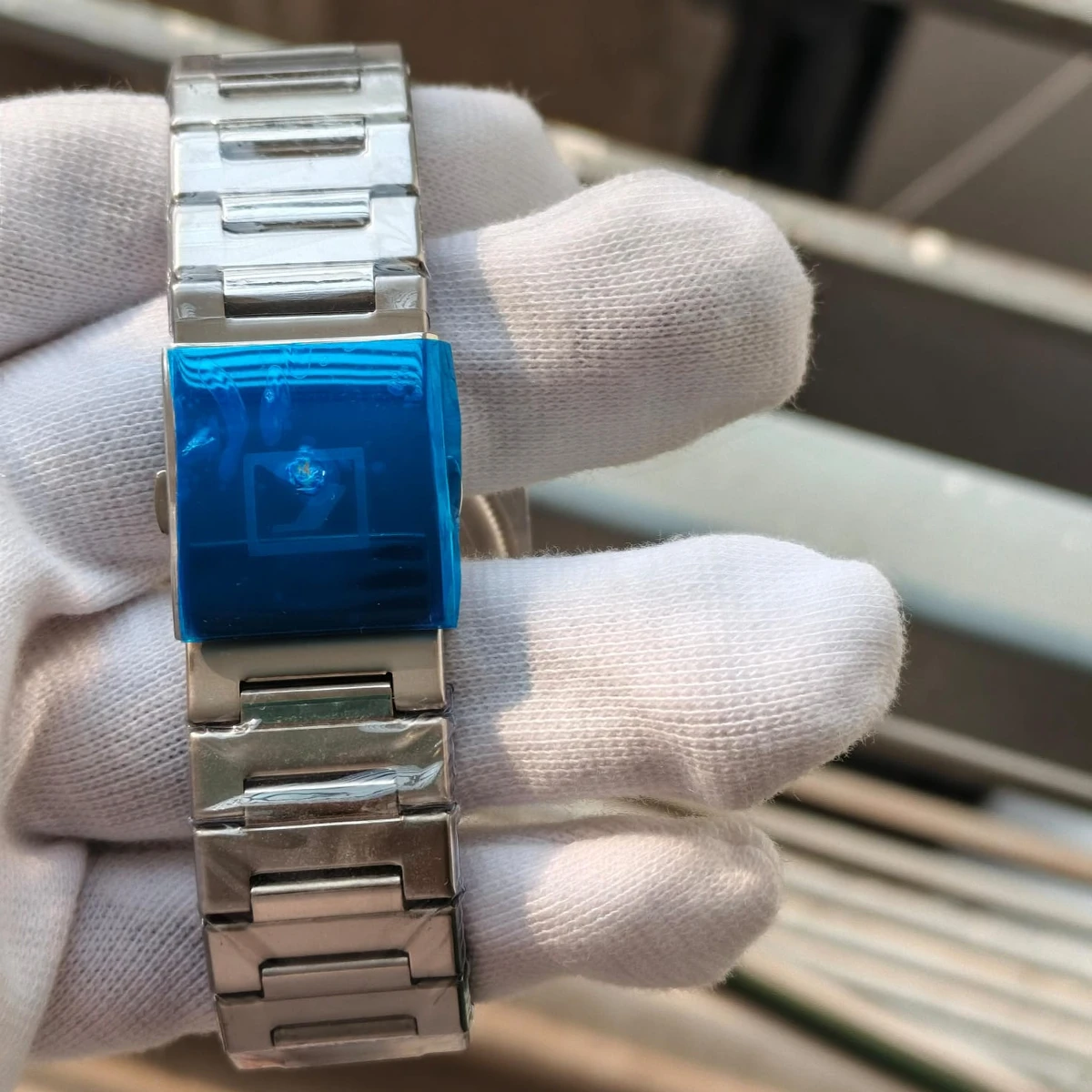 CURREN WATCH MODEL 8344 SILVER CHAIN DIAL BLACK FOR MAN