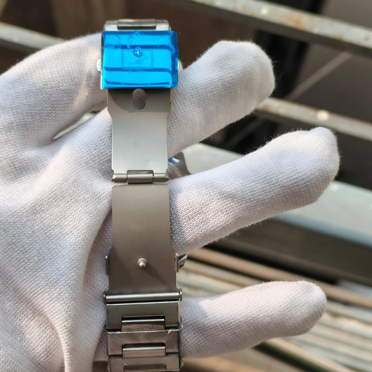 CURREN WATCH MODEL 8344 SILVER CHAIN DIAL BLUE FOR MAN + এক পিস ব্যাটারি ফ্রি।