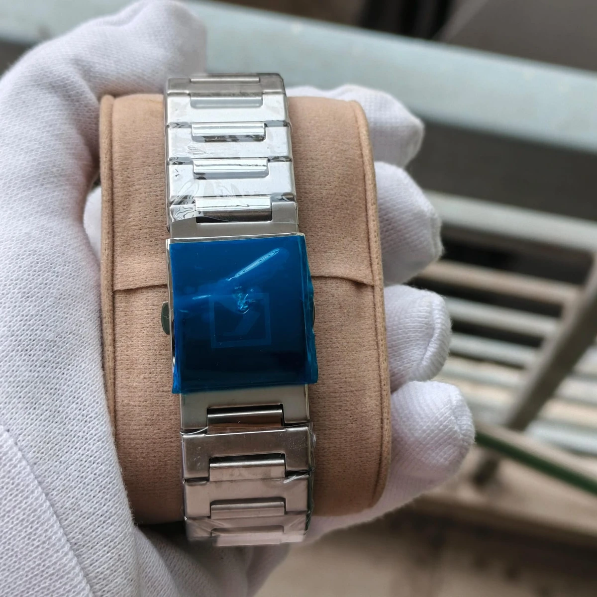 CURREN WATCH MODEL 8344 SILVER CHAIN DIAL BLUE FOR MAN + এক পিস ব্যাটারি ফ্রি।