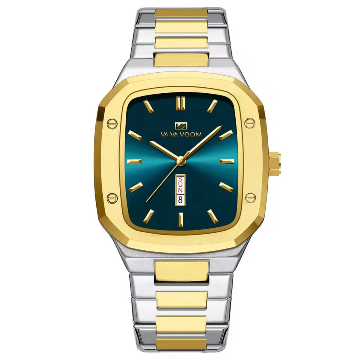 Vava Voom Stainless Steel Watch Model 3020 Toton ar  Dial Blue Colour Watch For Man + এক পিস ব্যাটারি ফ্রি
