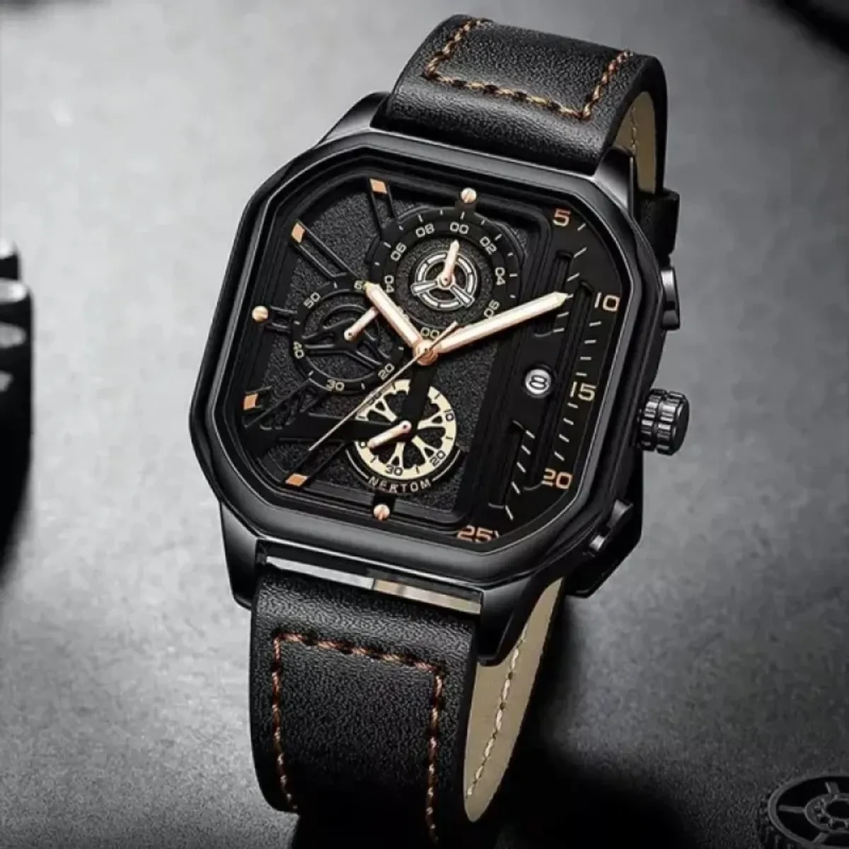 TRSOYE WATCH  FULL BACK COLOR WATCH DIAL AR KATA GULO GOLDEN HOBE DATE SHOHO HOBE