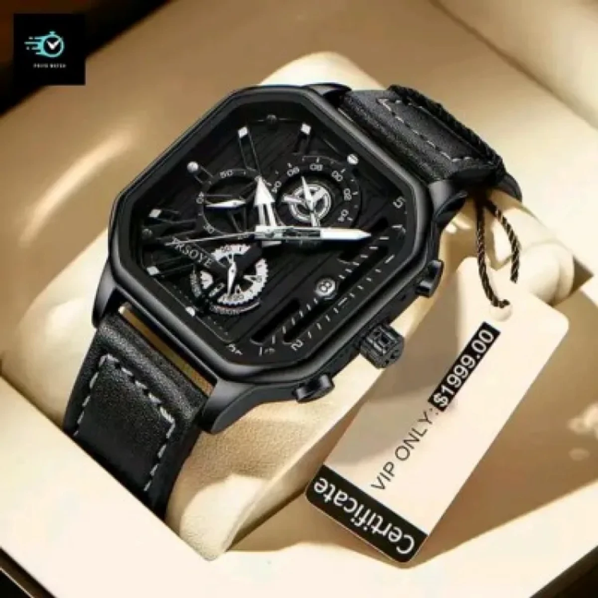 TRSOYE WATCH CODE 628 FASHION WATCH FOR MEN BELT 628 TRSOYE WATCH FULL BLACK WATCH DIAL  AR  KATA GULOW WHITE HOBE  + এক পিস ব্যাটারি ফ্রি।