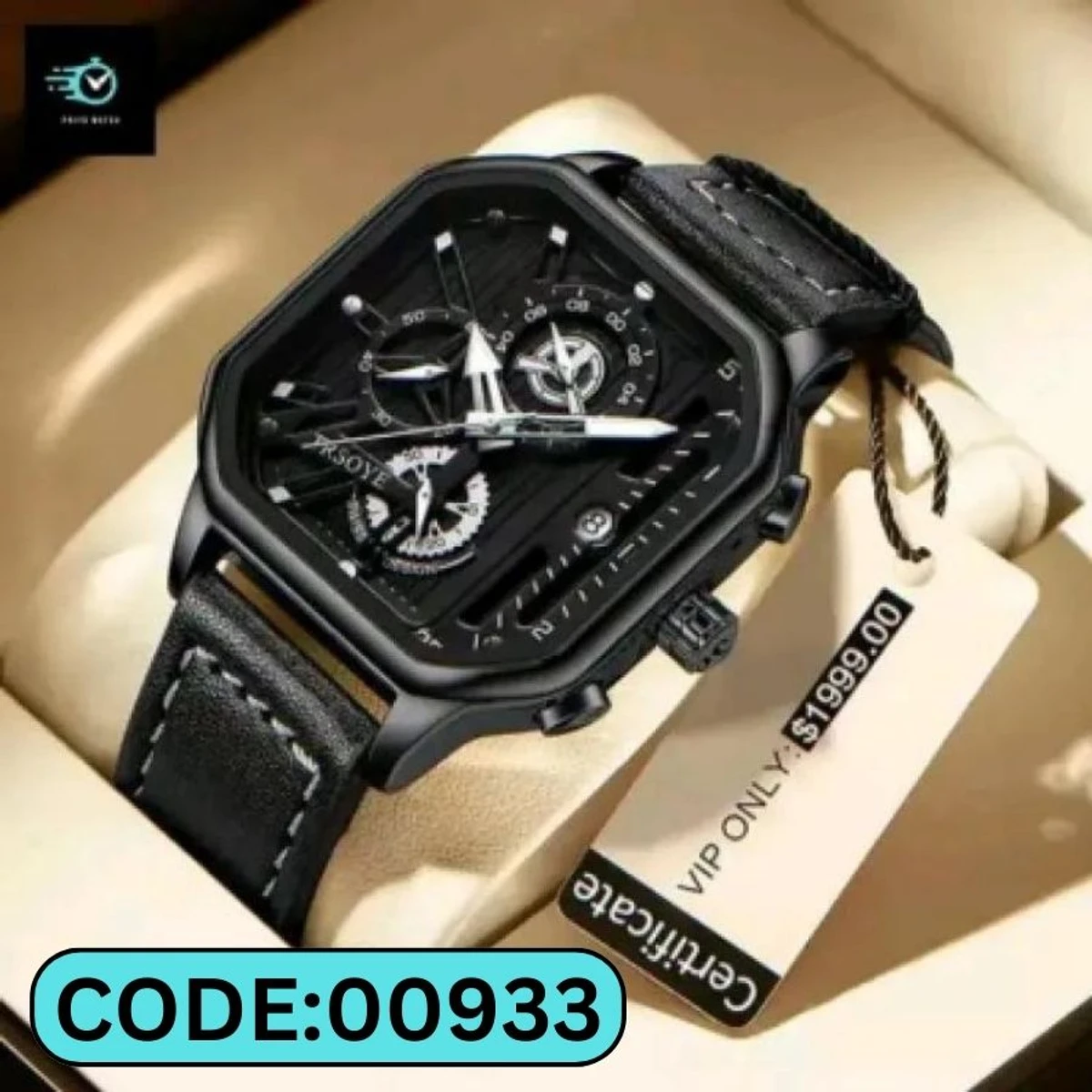 TRSOYE WATCH CODE 628 FASHION WATCH FOR MEN BELT 628 TRSOYE WATCH FULL BLACK WATCH DIAL  AR  KATA GULOW WHITE HOBE  + এক পিস ব্যাটারি ফ্রি।