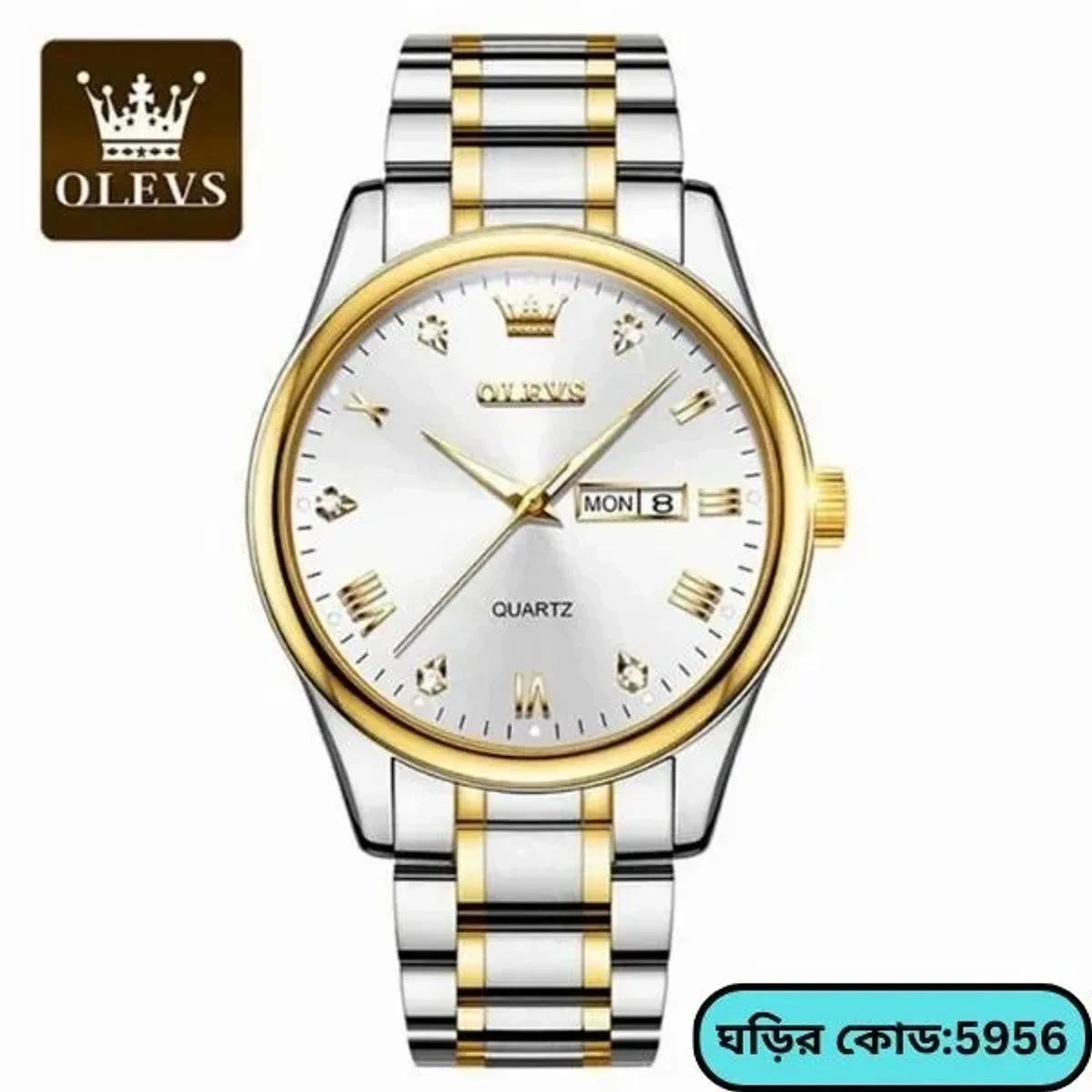 OLEVS  Women 5563 MODEL TOTON AR DIAL WHITE COLOUR WATCH FOR WOMEN