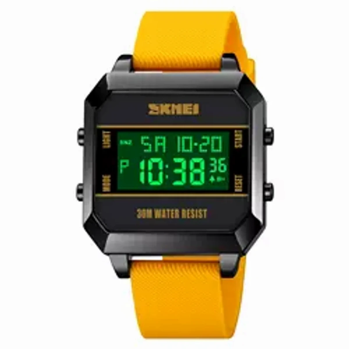 SKMEI WATCH MODEL 1848 DIGITAL LED WATCH - YELLOW COOLER BELT