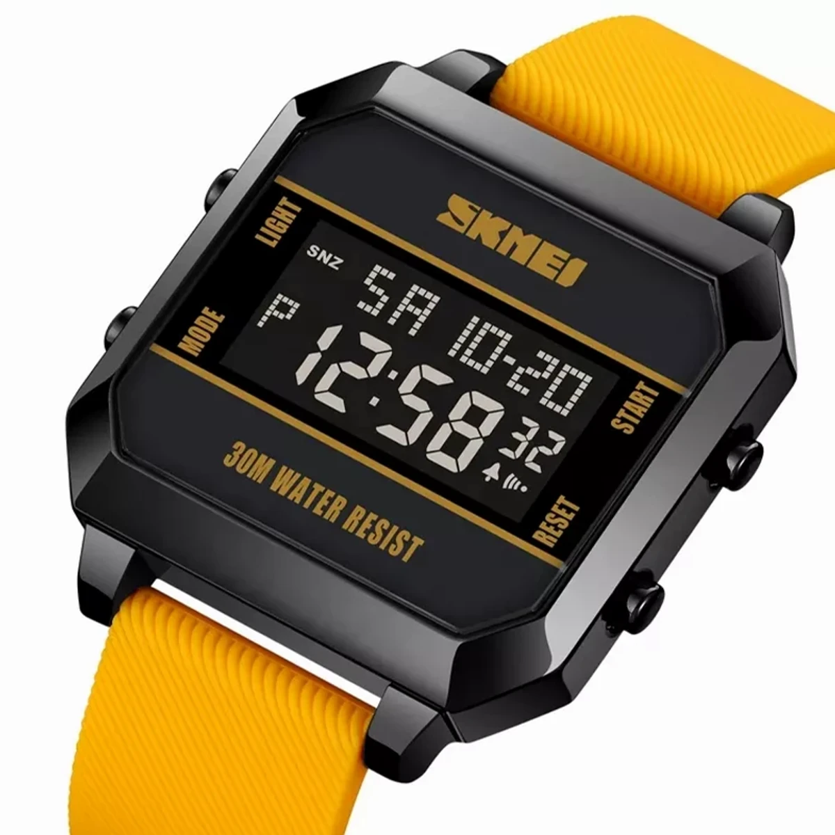 SKMEI WATCH MODEL 1848 DIGITAL LED WATCH - YELLOW COOLER BELT