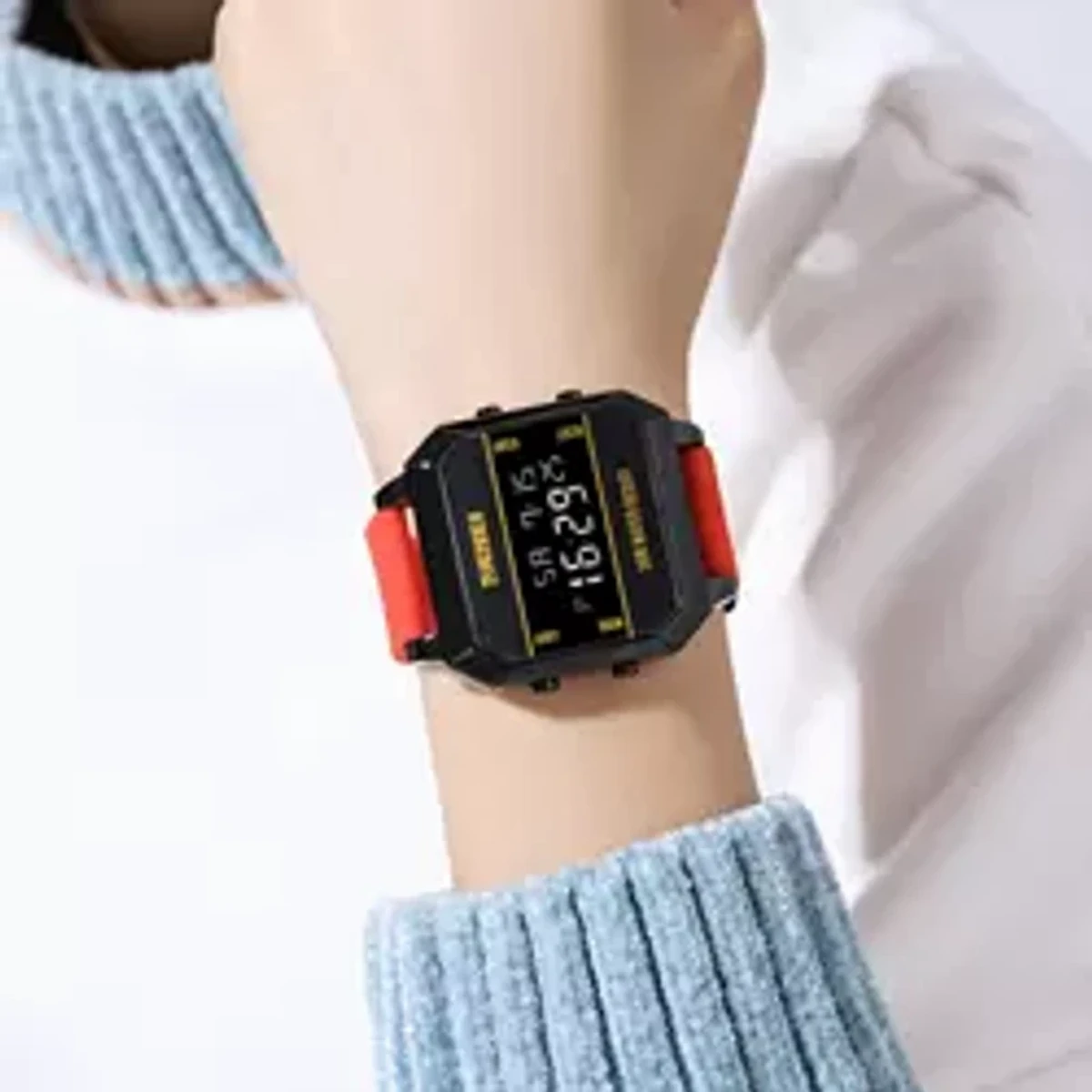 SKMEI WATCH MODEL 1848 DIGITAL LED WATCH - RED COLOUR BELT