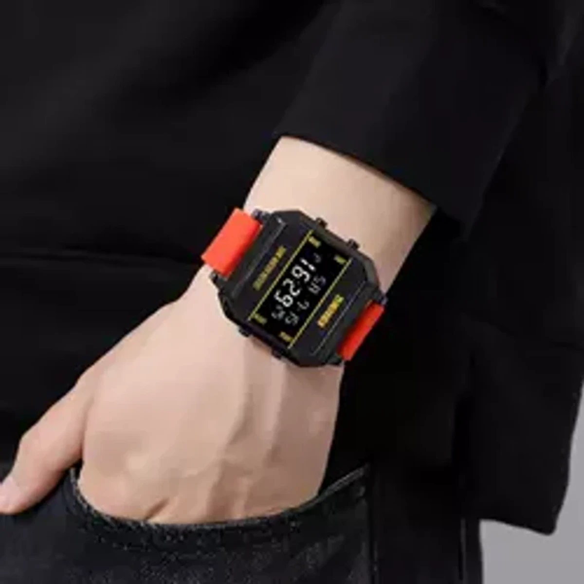 SKMEI WATCH MODEL 1848 DIGITAL LED WATCH - RED COLOUR BELT