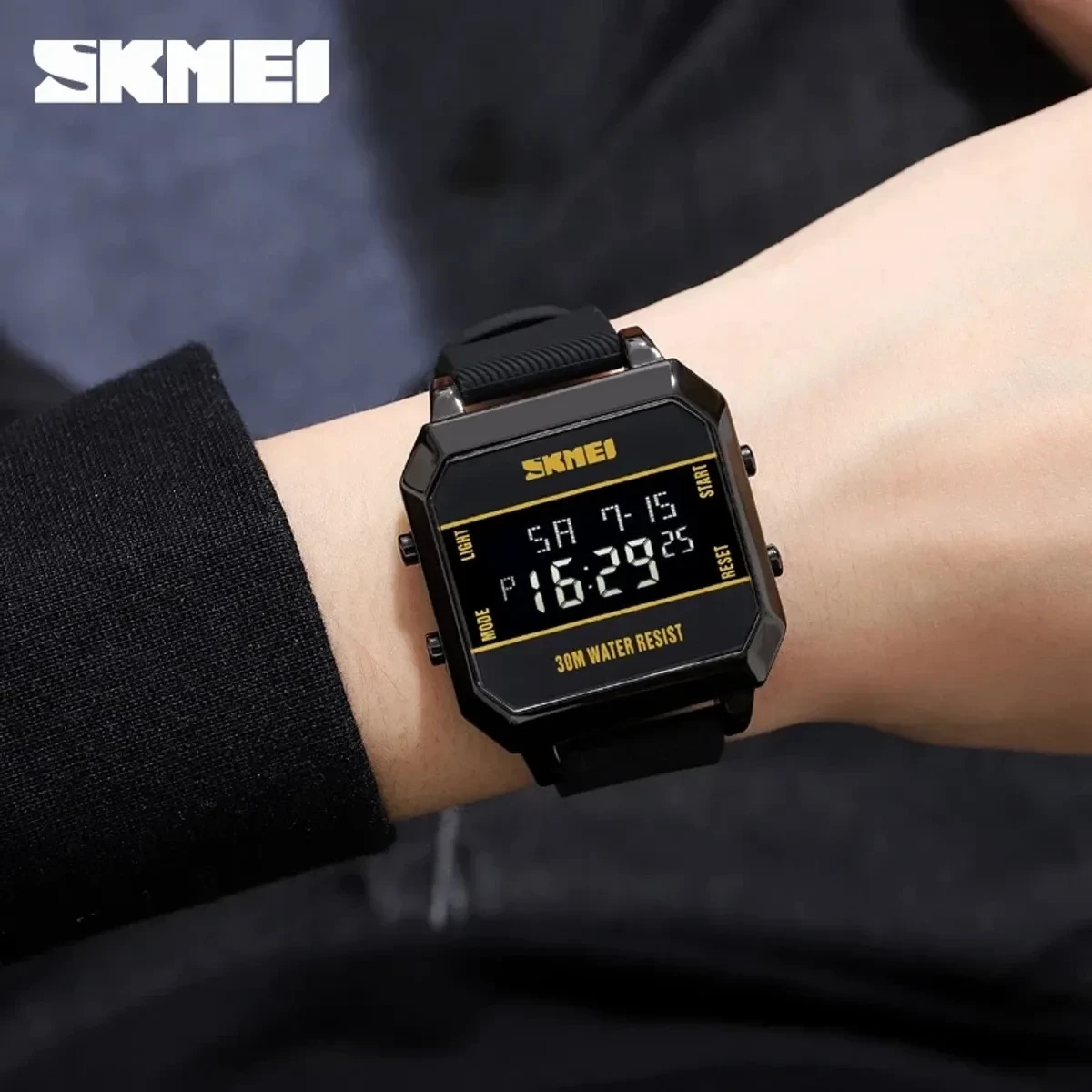 SKMEI WATCH  MODEL 1848  DIGITAL LED WATCH - FULL BLACK