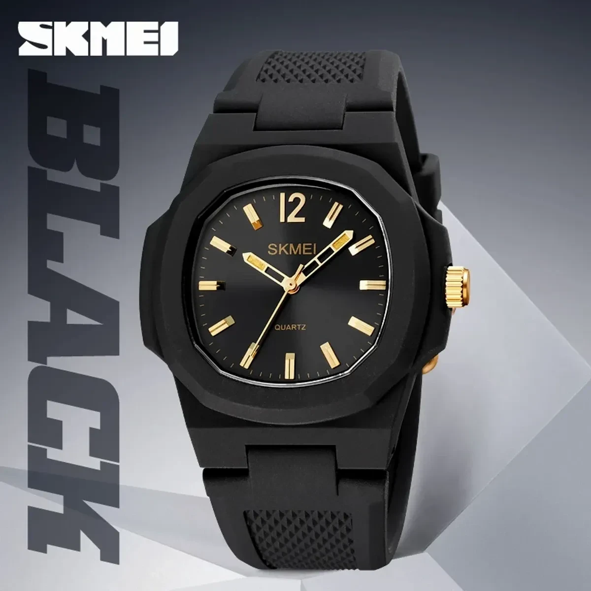 SKMEI Model 1717 Watch Retro Silicone Band Casual Analog Quartz Model 1717 skmei Cooler black or golden dial