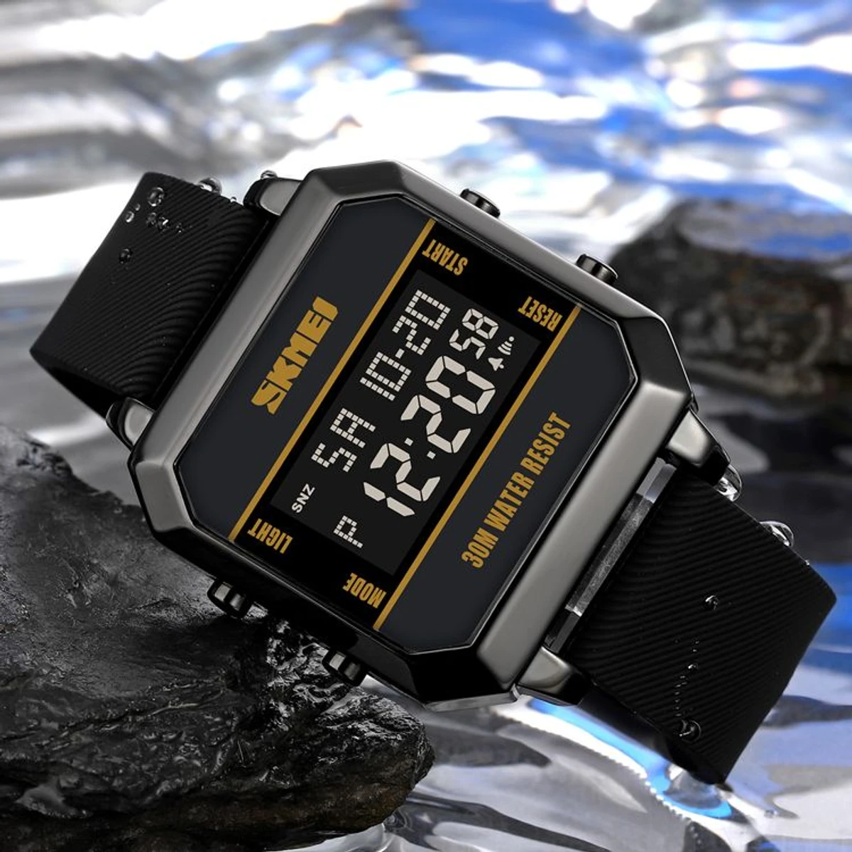 SKMEI WATCH MODEL 1848 DIGITAL LED WATCH - FULL BLACK