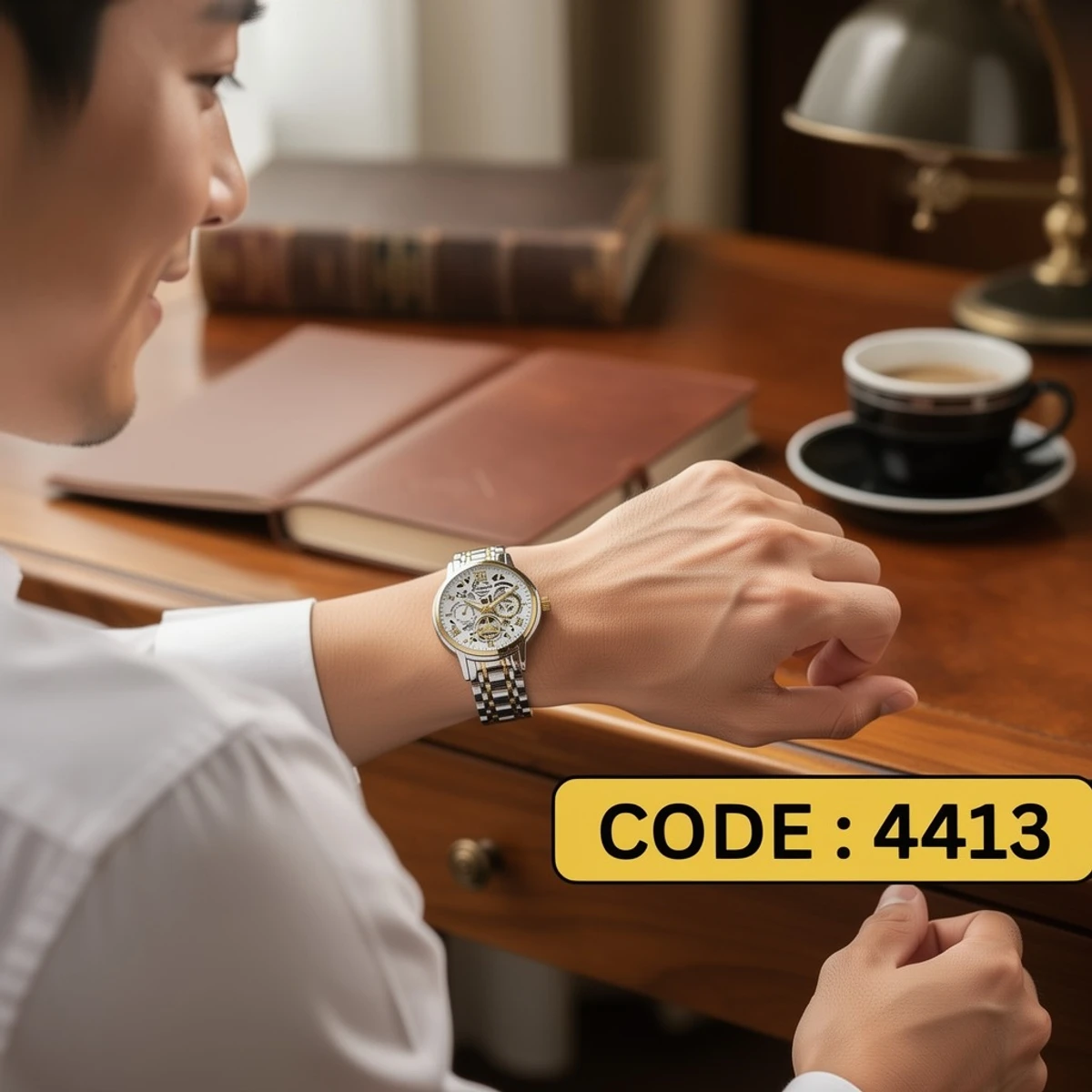 Luxury Watch Model 101 Toton Ar Dial White Colour Watch For Man + এক পিস ব্যাটারি ফ্রি।