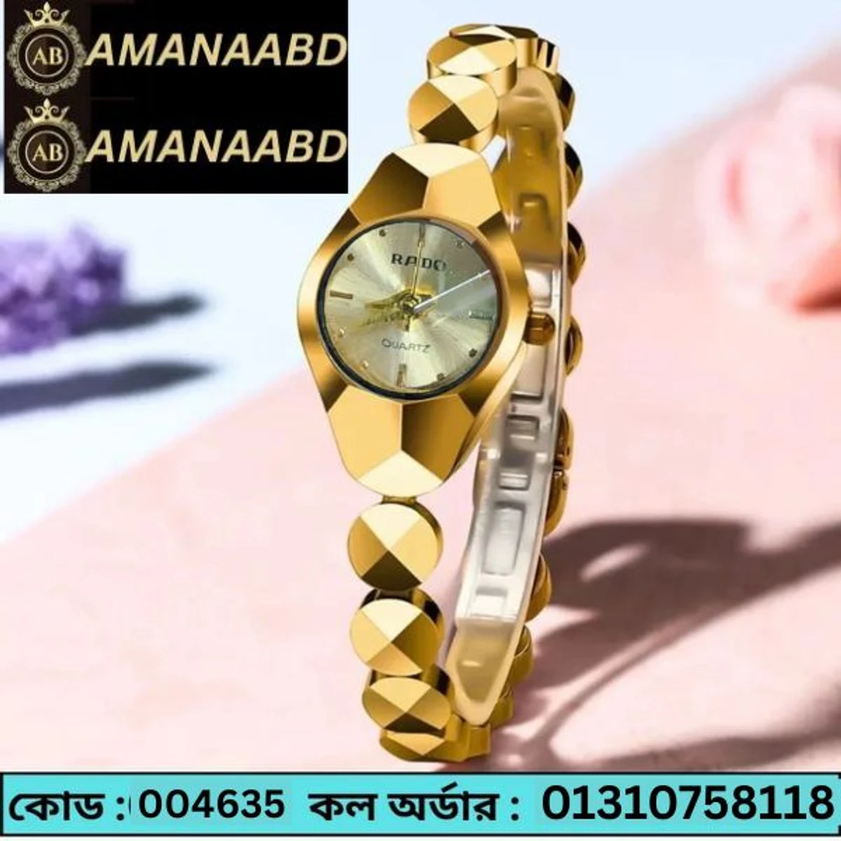 Ladis Watch Rado Full Golden Colour Watch Ladis