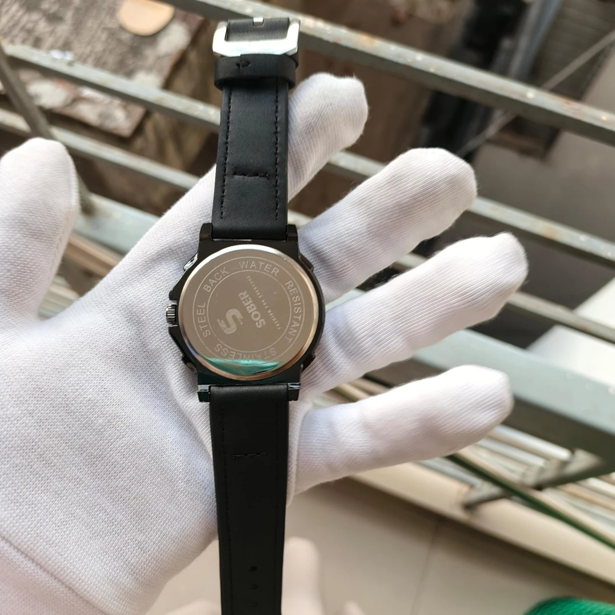 Sober Watch Model 980 Premium Watch Belt Black  Dial Black Colour Watch For Man