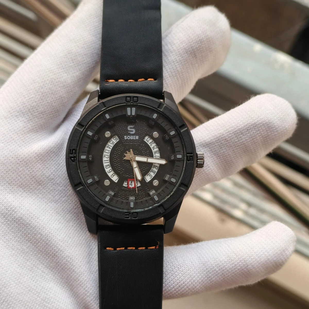 Sober Watch Model 995 Premium Watch Full Black Colour Watch For Man