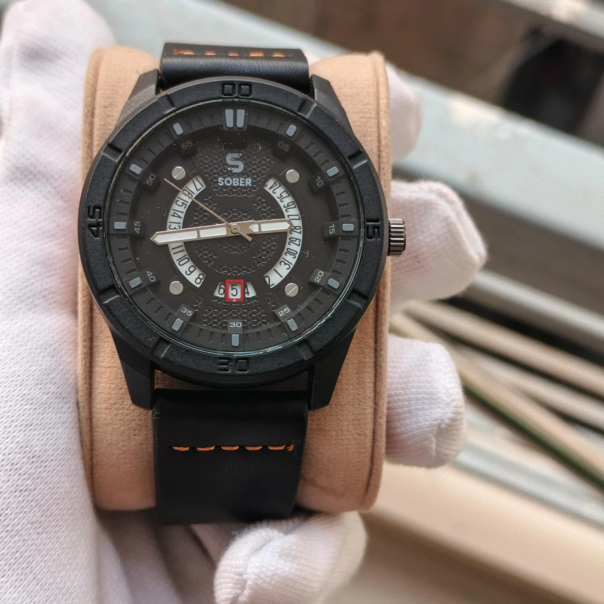 Sober Watch Model 995 Premium Watch Full Black Colour Watch For Man