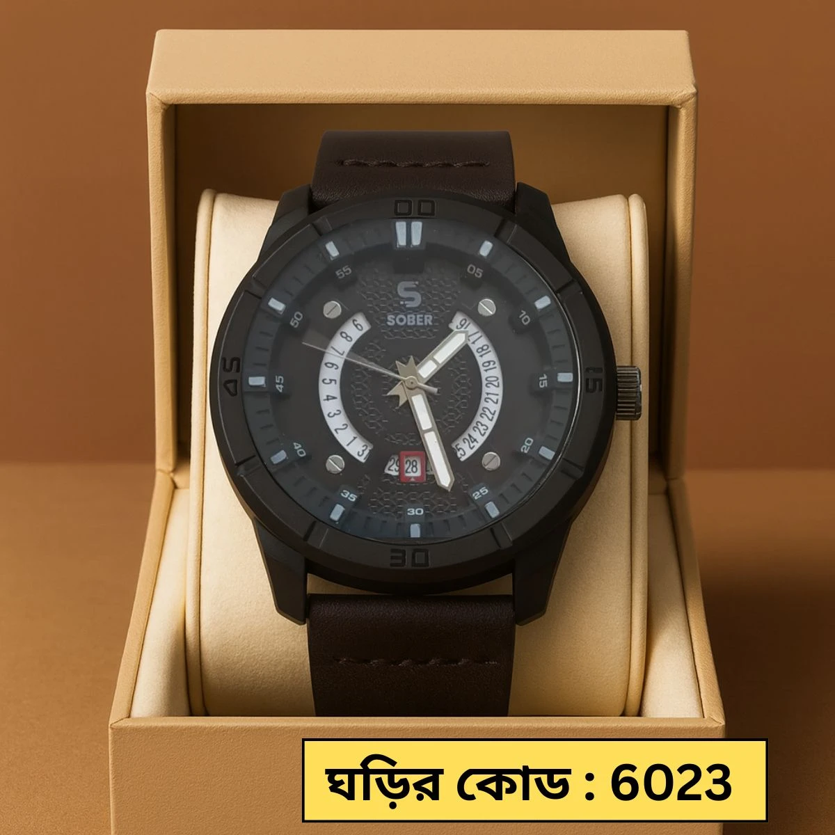 Sober Watch Model 995 Premium Watch Full Black Colour Watch For Man