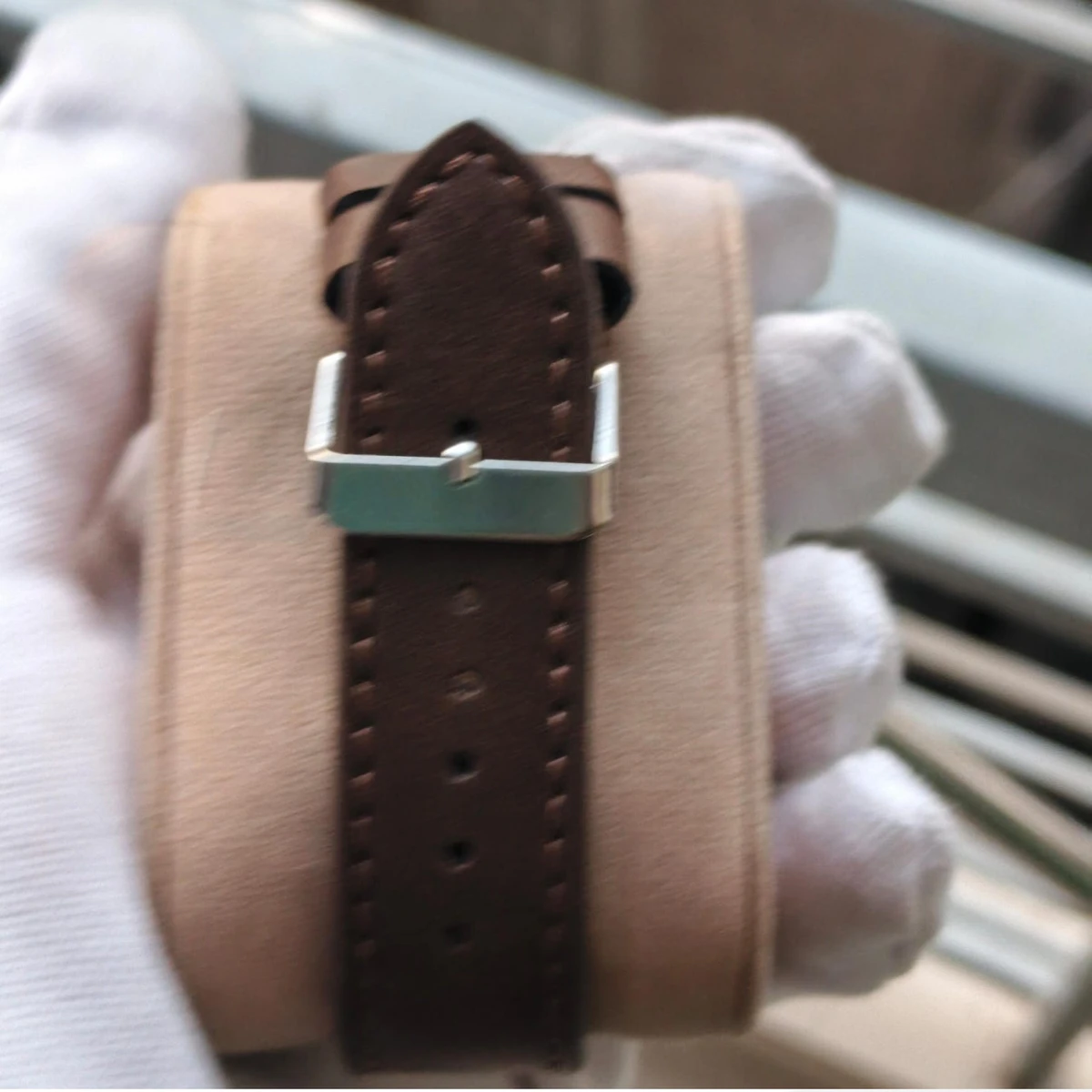 Sober Watch Model 985 Premium Watch Belt Coffe Dial Coffe Colour Watch For Man