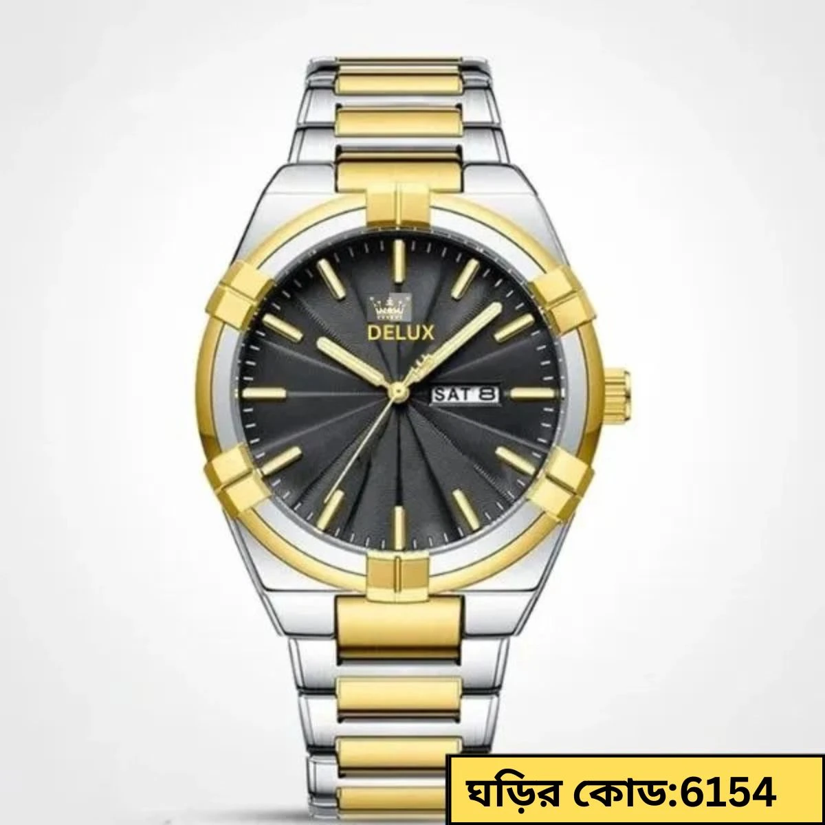 DELUX WATCH MODEL 2250 TOTON AR DIAL BLACK COLOUR WATCH FOR MAN