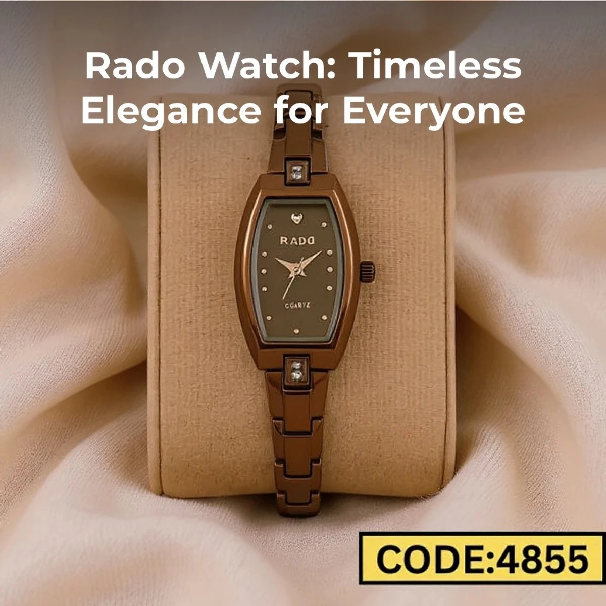 Rado Ladis Watch Model 6090 Rose Golden Colour Watch Ladis
