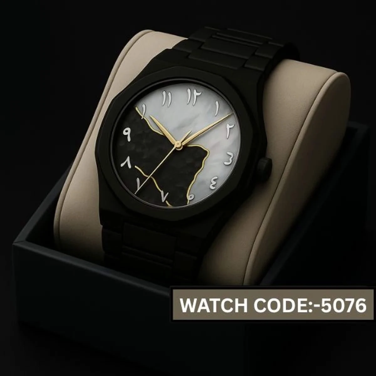 Arabic Plastic Carbon Fiber body Watch Dial  Black or White  Mix Colour  Arabic Watch - এক পিস ব্যাটারি ফ্রি