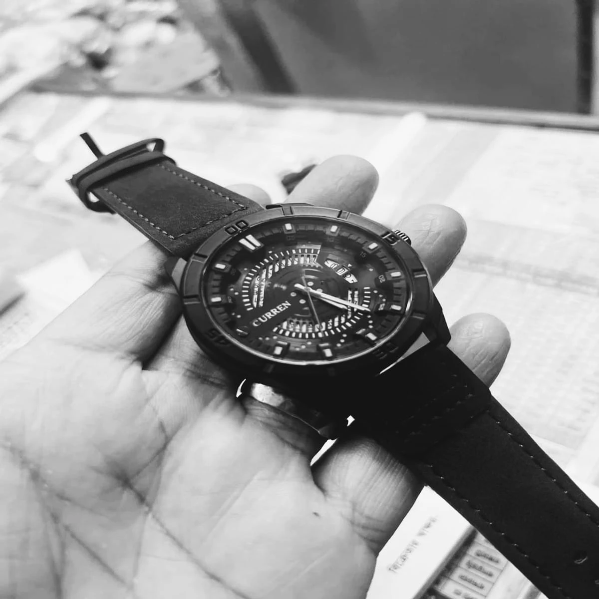 Curren Watch Model 8301 Full  Black Colour  Watch For Man