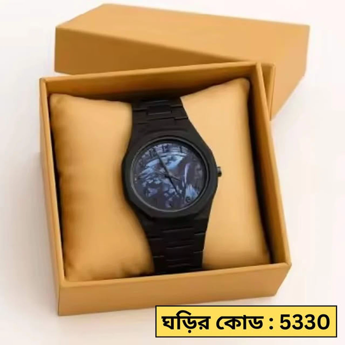Arabic Watch Full Black Colour Dial kelografi Colour Mix Watch