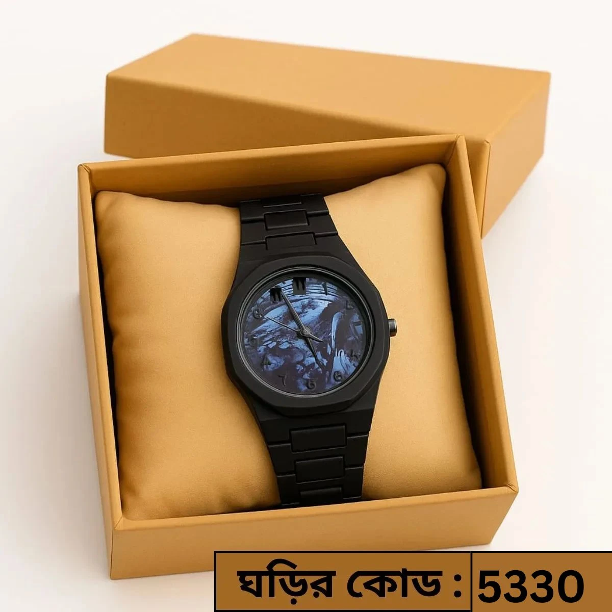 Arabic Watch Full Black Colour Dial kelografi Colour Mix Watch